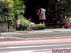 Korean Nudes presents: Petite japanese florist pussyfucked in store