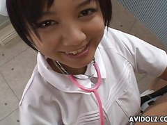 Korean Nudes presents: Asian nurse is sucking and titty fucking the cock