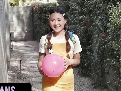 Korean Nudes presents: Teen princess ella voneva gets her asian pussy rammed by diamond banks' huge strap on - littleasians ffm threesome