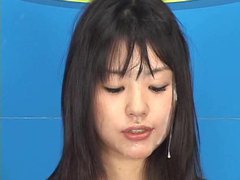 Korean Nudes presents: Shocked tv weathergirl facial on live tv