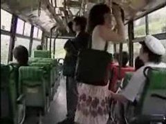 Korean Nudes presents: She strokes him and he fingers her on the bus